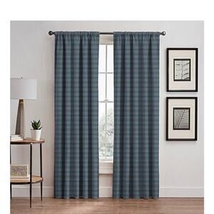 Emerson stripe window curtain set 2 panels 54"x63